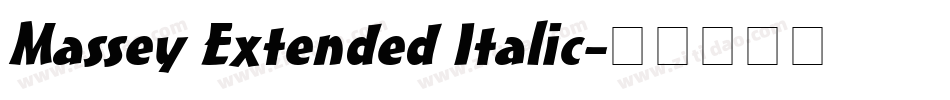 Massey Extended Italic字体转换